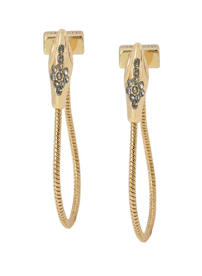 AllSaints Women's Snake Chain Earrings - Image 3