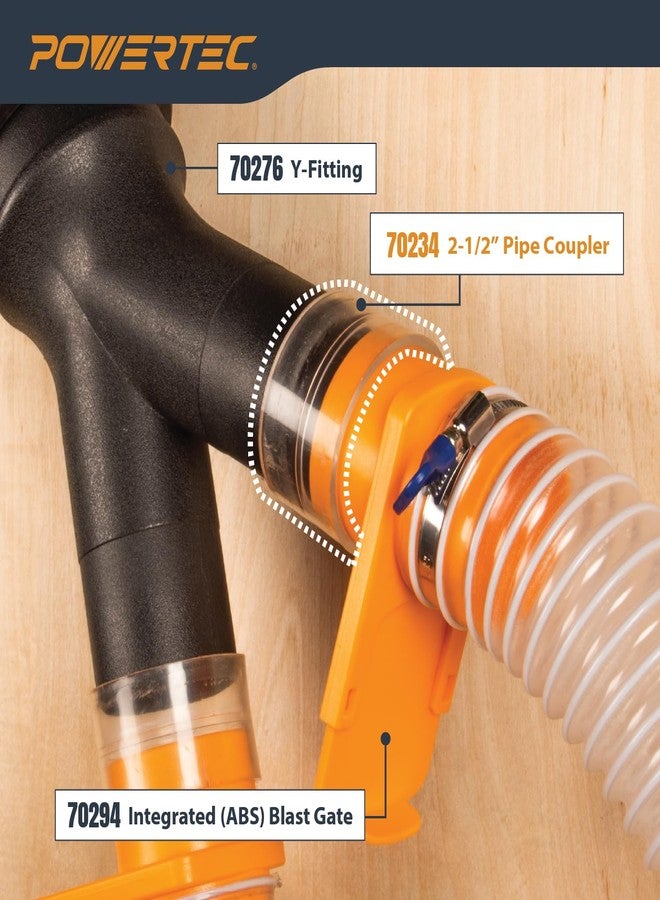 POWERTEC 70234 2-1/2" Pipe Coupling, Clear - Image 4