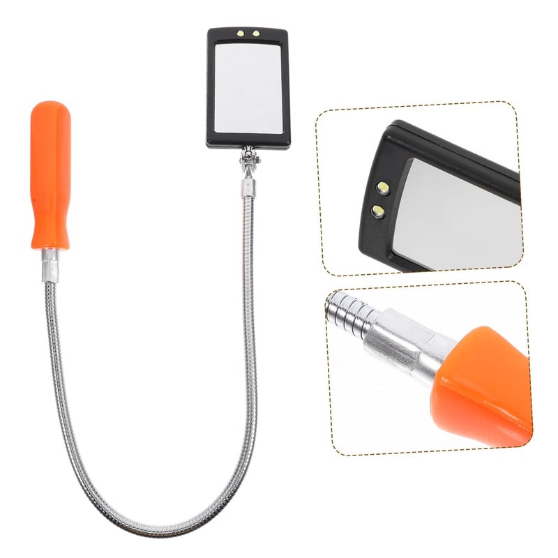 Rotating Flexible Inspection Mirror with LED Light for Vehicle Mechanic Tool - Image 3