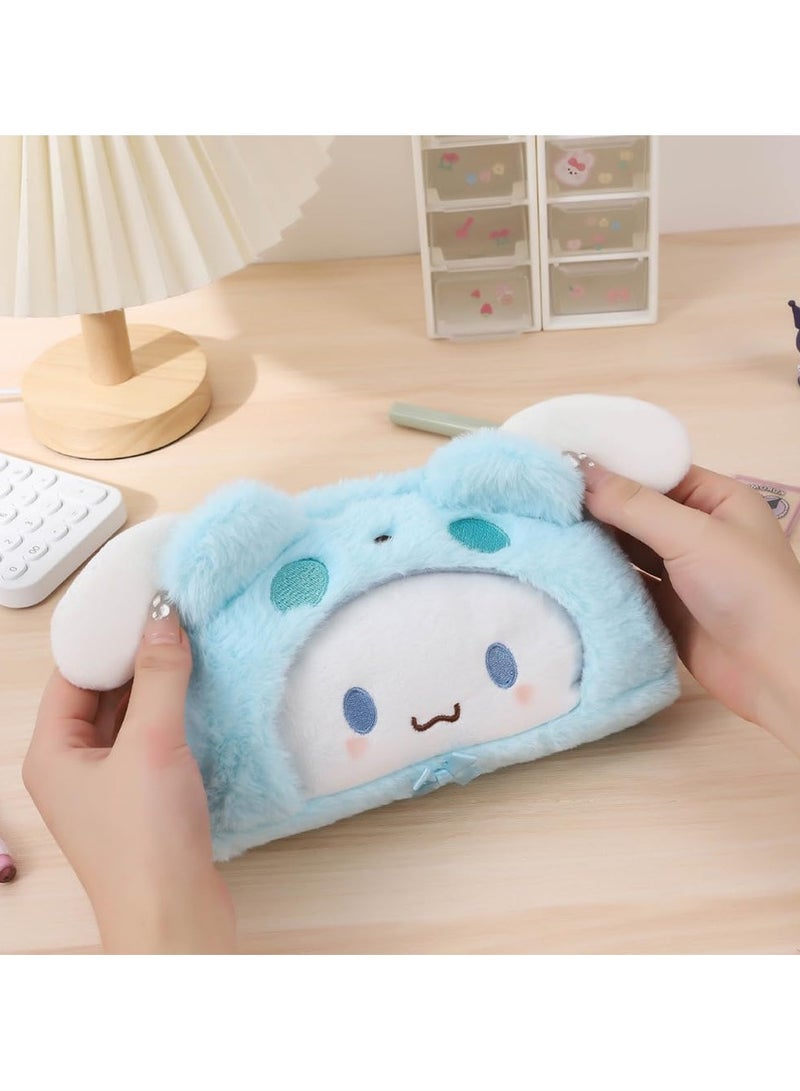 Loquat Cute Kawaii Plush Zipper Pencil Case, Used for Office Supplies, Stationery Storage and Cute Anime Cosmetic Bag - Image 3