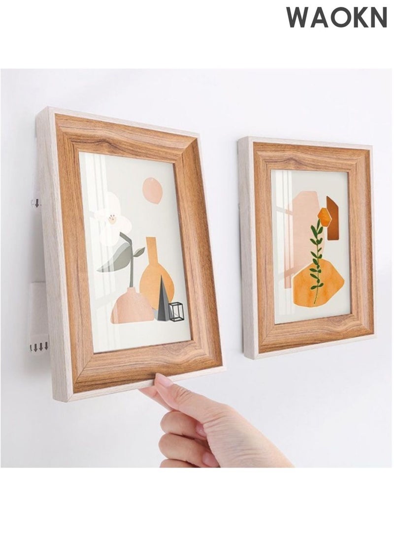 WAOKN Large Picture Hanging Strips Heavy Duty,24 Pairs(48 Strips) Sticky Picture Hangers for Walls,Hanging Pictures Without Nail,Damage Free No Nails Refill Adhesive Poster Strips for Frame Mounting Strips - Image 2