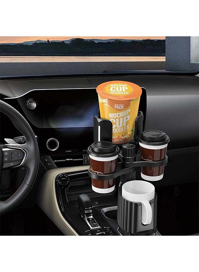 حامل أكواب للسيارة بالاضافة الي 2 فتحة كوب صغيرة وفتحة اكواب كبيرة /CUP-A03 - Image 1