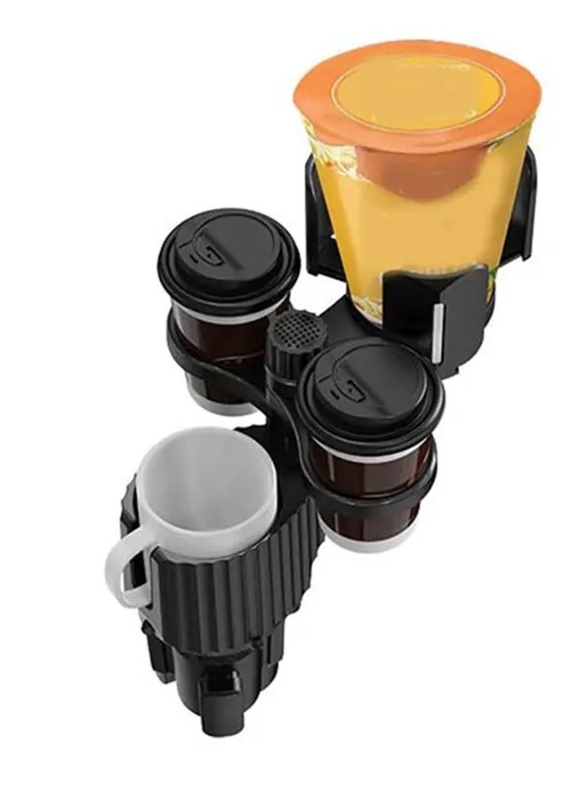حامل أكواب للسيارة بالاضافة الي 2 فتحة كوب صغيرة وفتحة اكواب كبيرة /CUP-A03 - Image 2