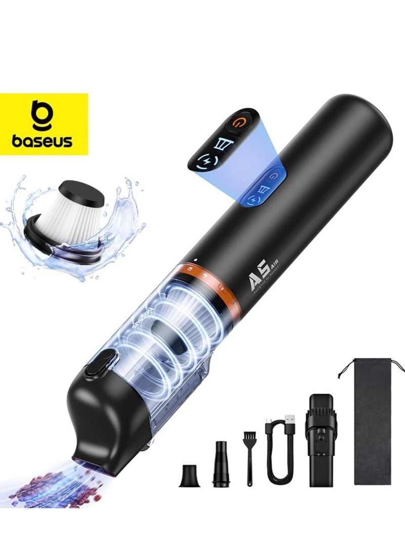 Baseus Cordless Handheld Vacuum Cleaner with 130W Brushless Motor, 16000Pa Strong Suction Power, Super Lightweight & USB Rechargeable, 7500mAh High Power Automotive Mini Car Vacuum Cleaner, Wireless Air Duster for Home, Car, Office, Compact & Efficient, Portable & Powerful Cleaning Solution for All Surfaces  - Image 1