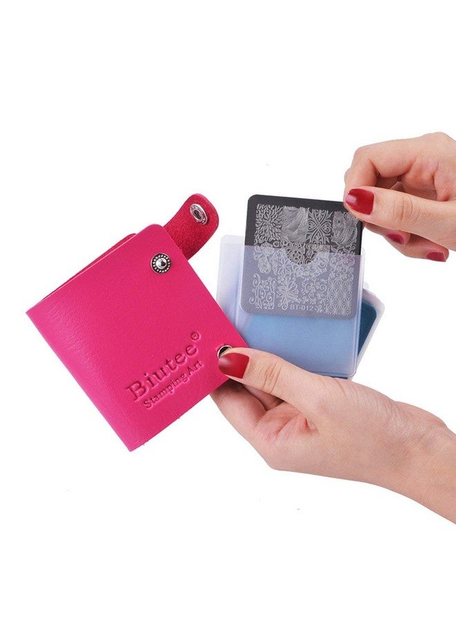 Biutee Nail Stamping Plates Set 12Pcs Nail Plates 1Stamper 1Scraper 1Storage Bag Nail Plate Template Image Plate Stencil Nails Tool (C) - Image 2