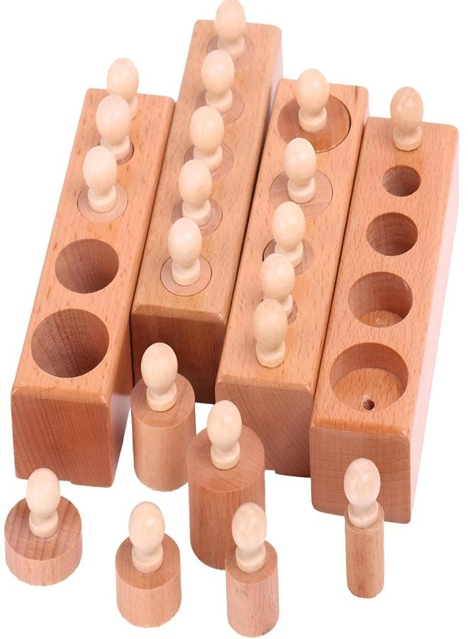 Busy Brain-Montessori KNOB Cylinder -Plain - Image 1