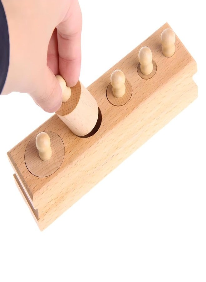 Busy Brain-Montessori KNOB Cylinder -Plain - Image 5