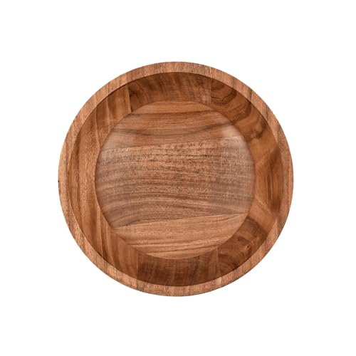 Kaizen Casa Decorative Bowl Acacia Wood Serving Wooden Bowls For Décor Decorative Bowl for Veggies, Fruits Handmade Wooden Serving Bowl (7" X 7" X 3") - Image 3