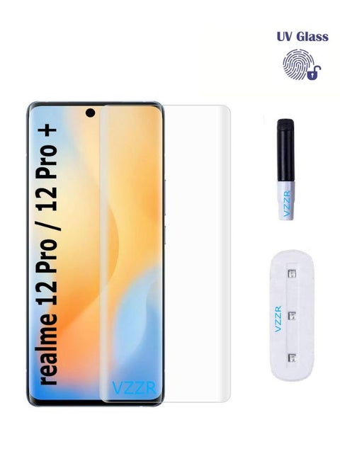 Screen Protector for Realme 12 Pro Plus, UV Protection, Fingerprint sensor compatible