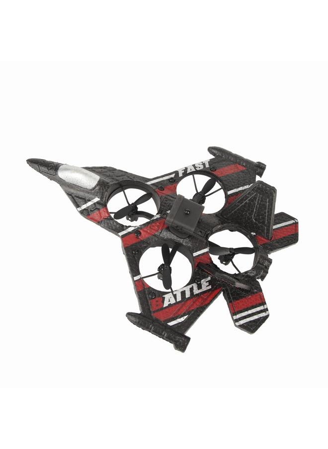 Thoraya 2.4 GHz Kids Foam Glider Fighter Jet Stunt Flighting Shockproof Remote Control Aircraft Toy Red  - Image 3