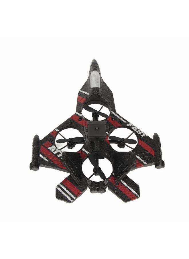 Thoraya 2.4 GHz Kids Foam Glider Fighter Jet Stunt Flighting Shockproof Remote Control Aircraft Toy Red  - Image 5