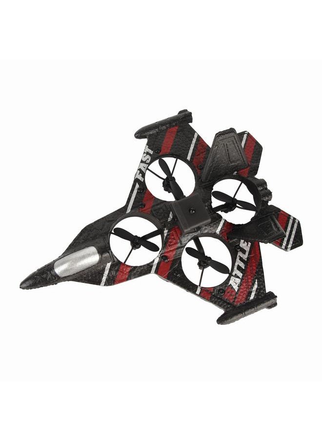 Thoraya 2.4 GHz Kids Foam Glider Fighter Jet Stunt Flighting Shockproof Remote Control Aircraft Toy Red  - Image 4