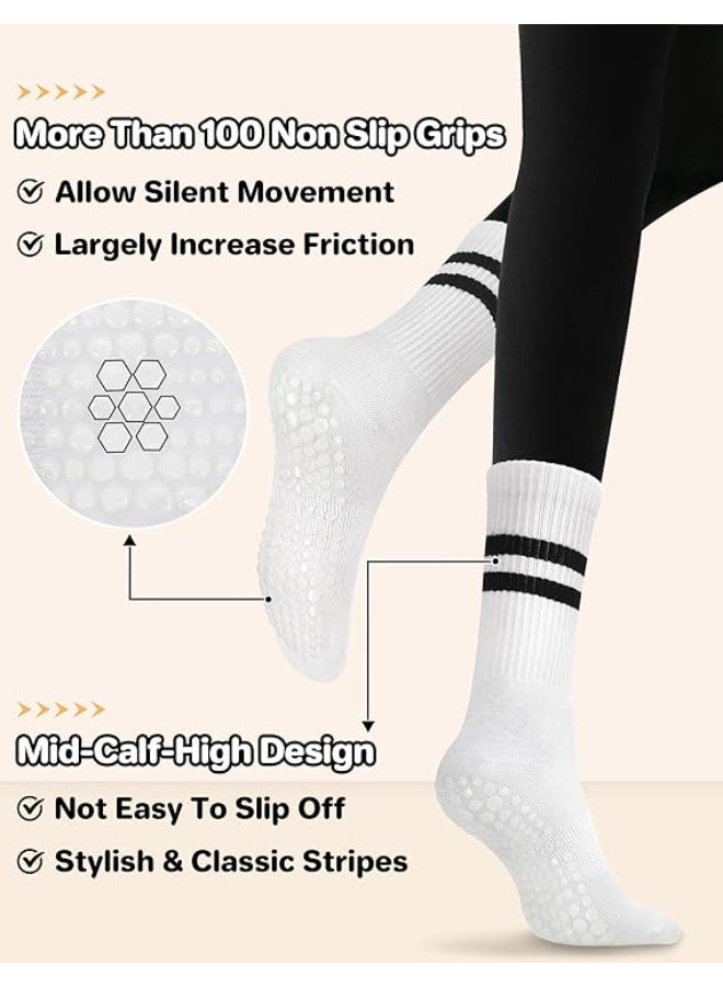 DIOTTI 6 Pairs Non-Slip Yoga Socks for Women, Anti-Skid Grip Socks for Pilates, Barre, Ballet, Dance, Fitness & Home Workout - Image 4