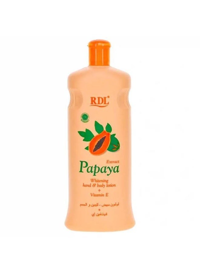RDL Papaya Extract Hand and Body Lotion – 200ml - Image 1