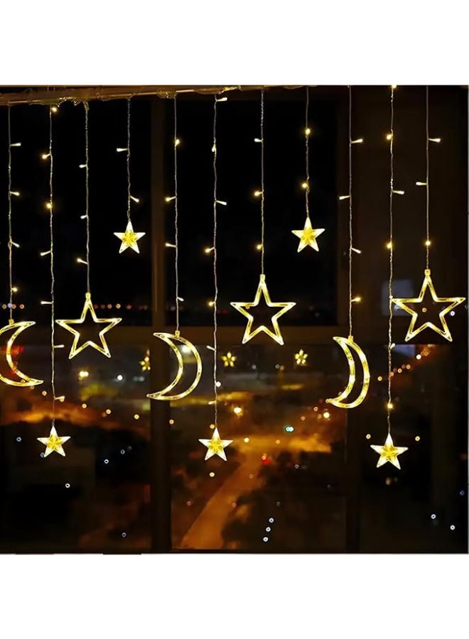 3.5m Star Moon Curtain String Light - Image 3