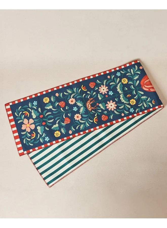 Chumbak Apple Orchards Table Runner, 13"x72" | Kashmir Trails