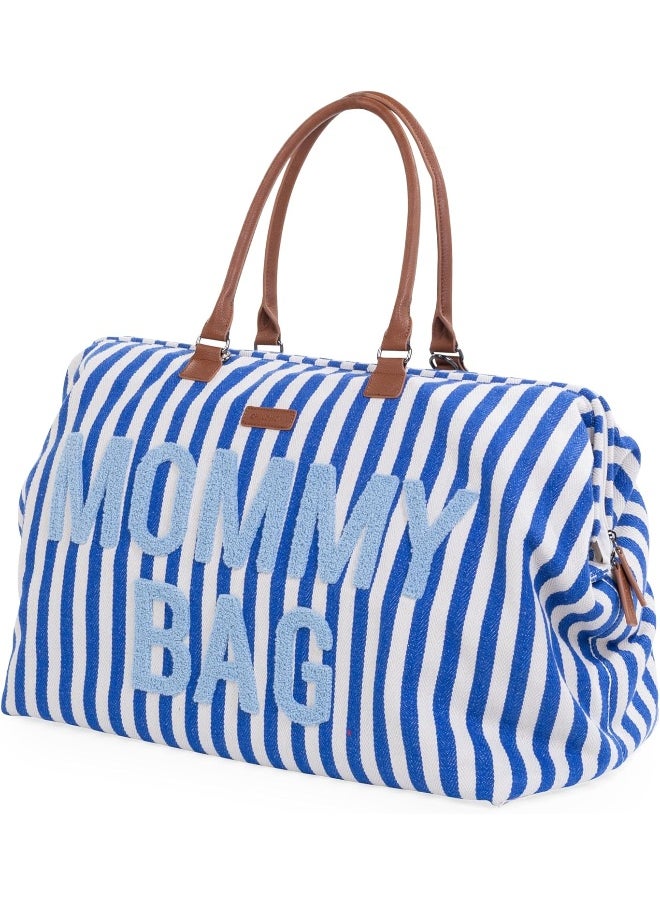 CHILDHOME Mommy Bag Big Stripes Electric Blue/Light Blue  - Image 1