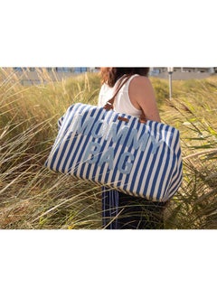 CHILDHOME Mommy Bag Big Stripes Electric Blue/Light Blue  - Image 5