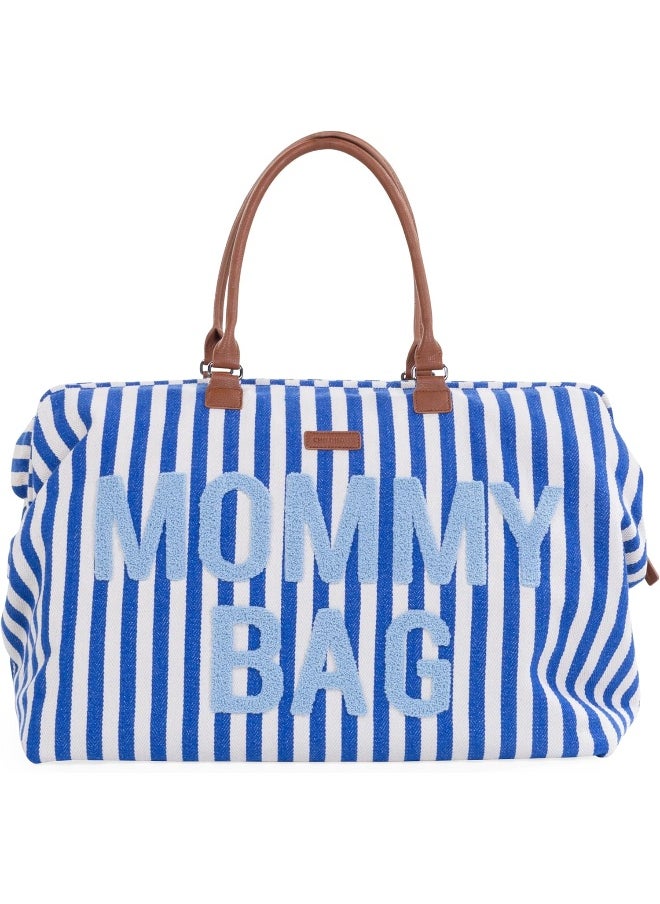 CHILDHOME Mommy Bag Big Stripes Electric Blue/Light Blue  - Image 2