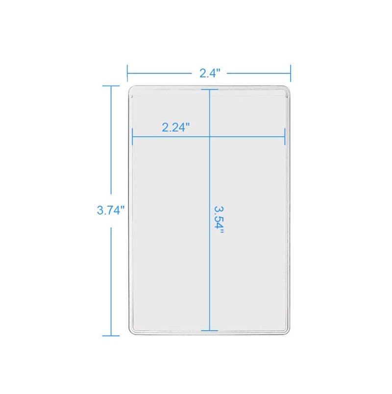 SdeFe Waterproof New Medicare Card Holder Protector Sleeve for Credit Card License ID Business Card and Social Security Card Protector,6 Pack - Image 3