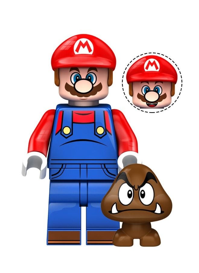 XINH 4PCS Super Mario Series Characters Mini Action Figures Set, High Quality Mini Figures Series Stitching Toys Playsets for Collectors and Kids  - Image 3