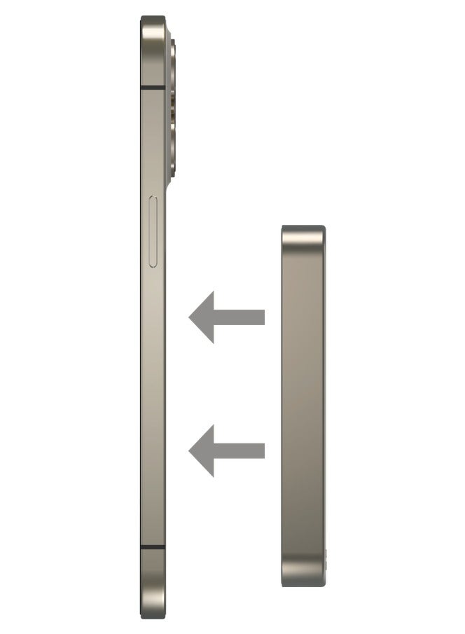 Momax Q.Mag X1 بطارية لاسلكية مغناطيسية 10000 مللي أمبير في الساعة USB-C حتى 20 وات مخرج PD - رمادي تيتانيوم - Image 3