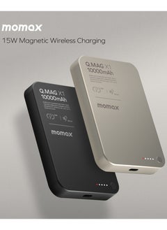 Momax Momax Q.Mag X1 10000 mAh Magnetic Wireless Battery Pack USB-C Up to 15W PD output - Titanium Grey  - Image 5