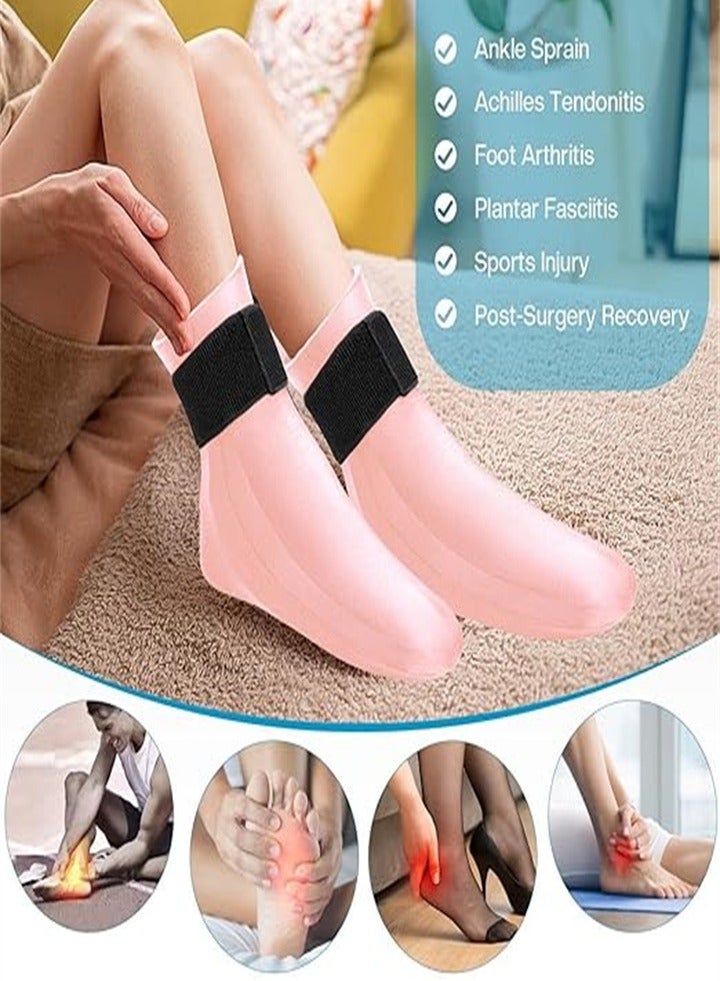 Cold therapy socks for foot pain relief, ice socks for plantar fasciitis, arthritis, chemotherapy care, cooling socks for men and women (one size fits all, universal for left and right feet) - Image 2
