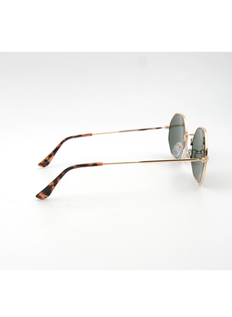 MADEYES نظارات شمسية للرجال بحماية من الأشعة فوق البنفسجية EE24M091-3 - ذهبية/ديمي - Image 4