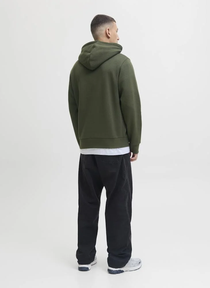 JACK & JONES Text Print Pullover Hoodie