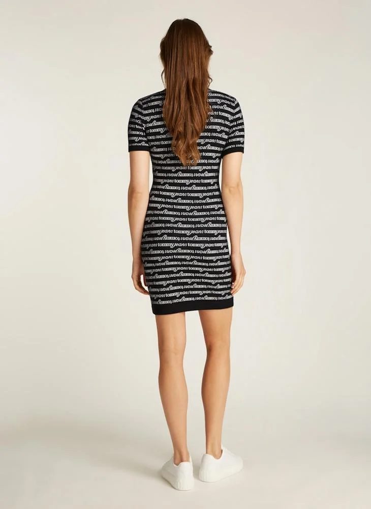 TOMMY JEANS Striped Knitted Dress