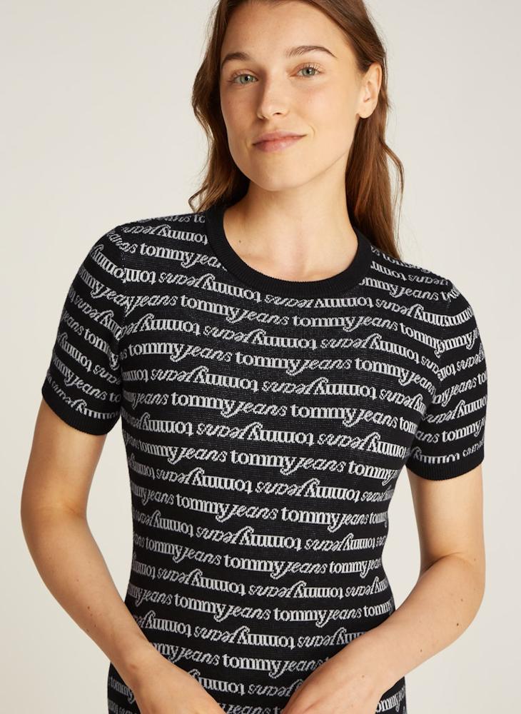 TOMMY JEANS Striped Bodycon Dress - Image 3