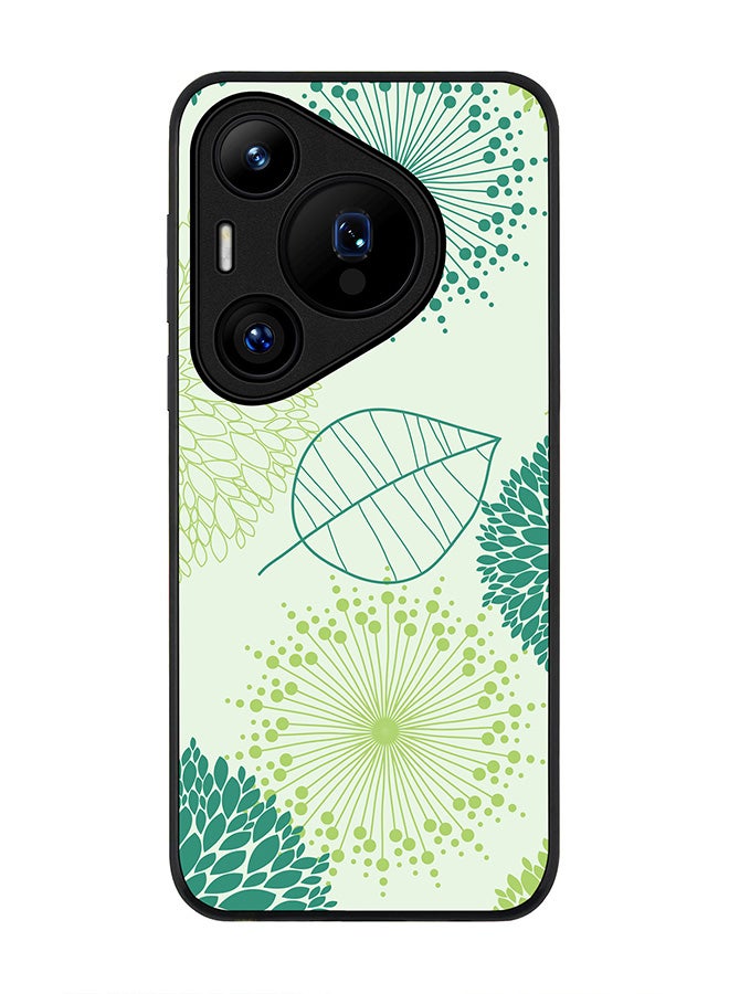 Stylizedd Rugged Black edge case for Huawei Pura 70 Pro / Huawei Pura 70 Pro Plus, Slim fit Soft Case Flexible Anti Drop TPU Gel Thin Cover - Single Leaf - Image 1