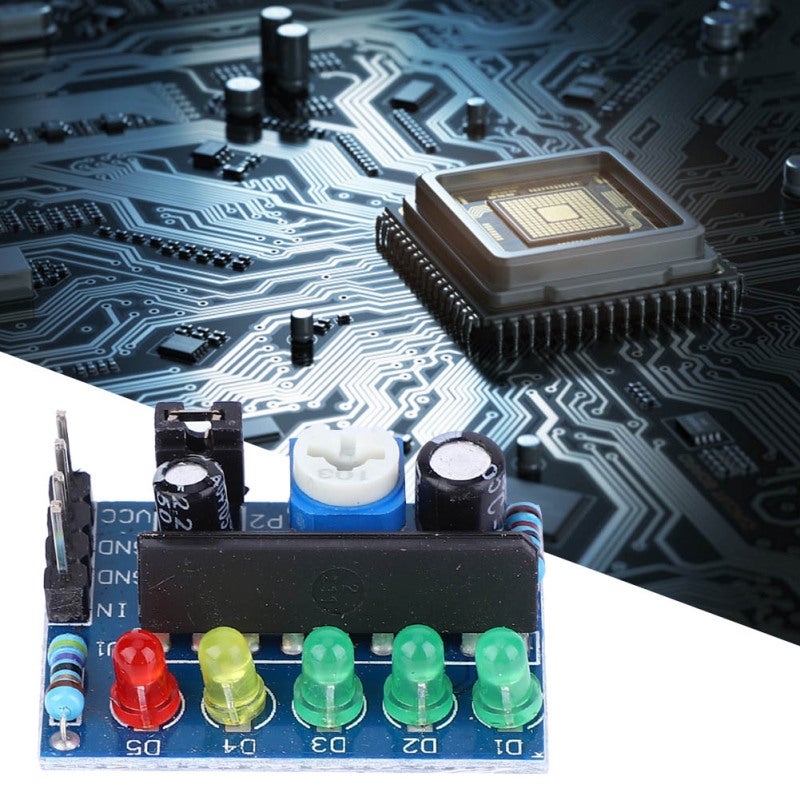 Level Indicator Module: 29 * 21mm Adjustable Level - Jumper-Controlled AC DC Signals Compact Level Indicator for Electronic Circuit Testing - Image 5