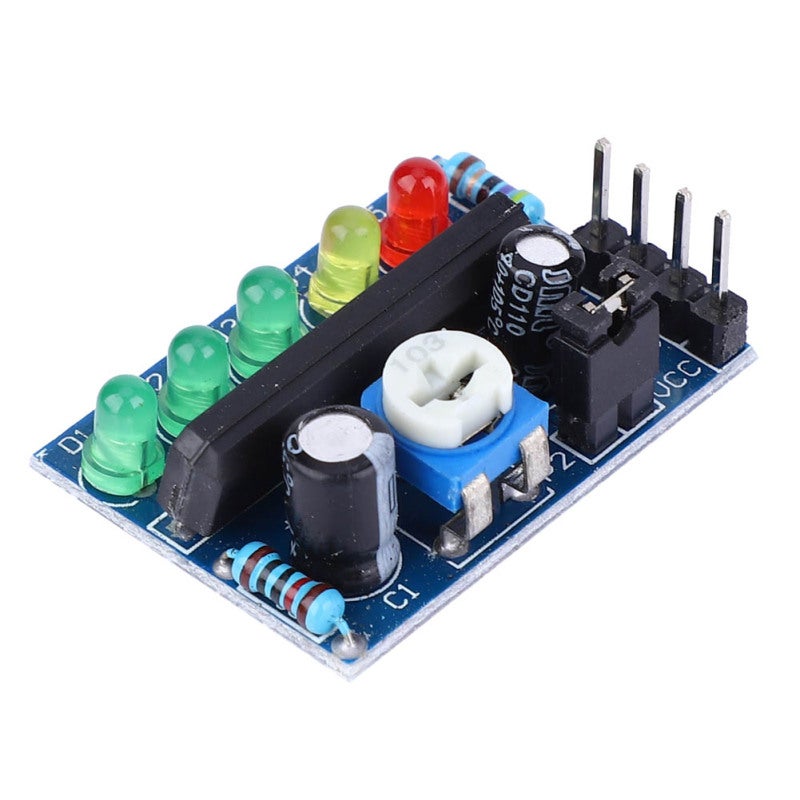 Level Indicator Module: 29 * 21mm Adjustable Level - Jumper-Controlled AC DC Signals Compact Level Indicator for Electronic Circuit Testing - Image 3