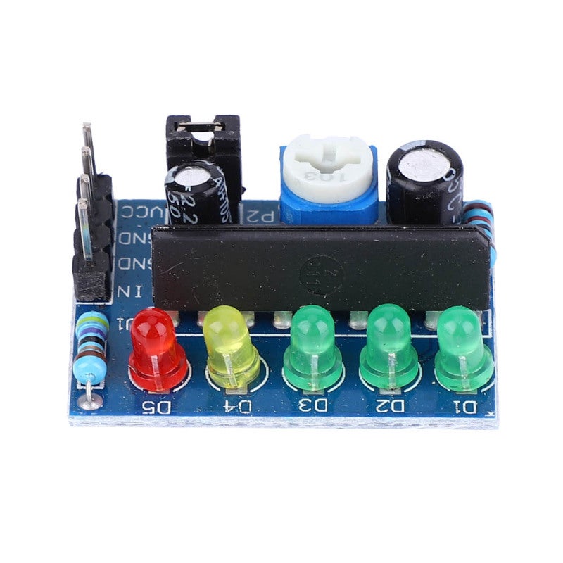 Level Indicator Module: 29 * 21mm Adjustable Level - Jumper-Controlled AC DC Signals Compact Level Indicator for Electronic Circuit Testing - Image 1