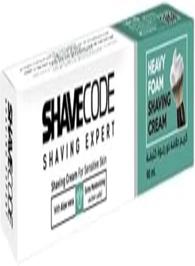 Shave Code Panthenol Shaving Cream For Sensitive Skin, 90 Ml