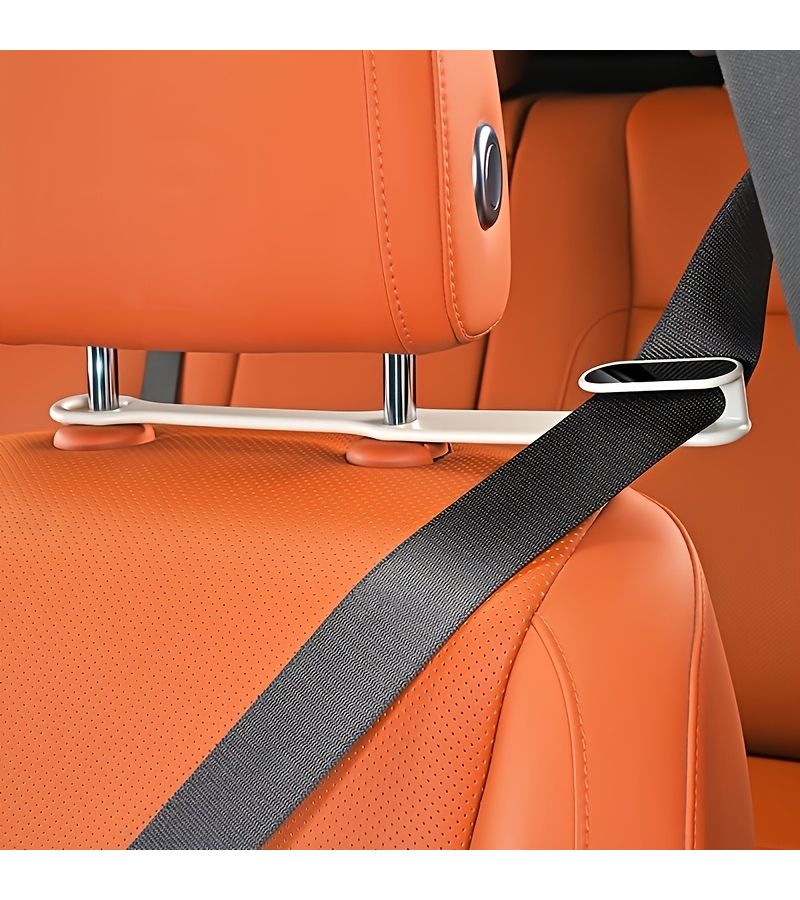 1pc Black Car Seat Belt Guide High End New Product Easy Pull Retract Fixed Safe Driving Comfortable Travel Essential Simple Use Interior Accessory - Image 4