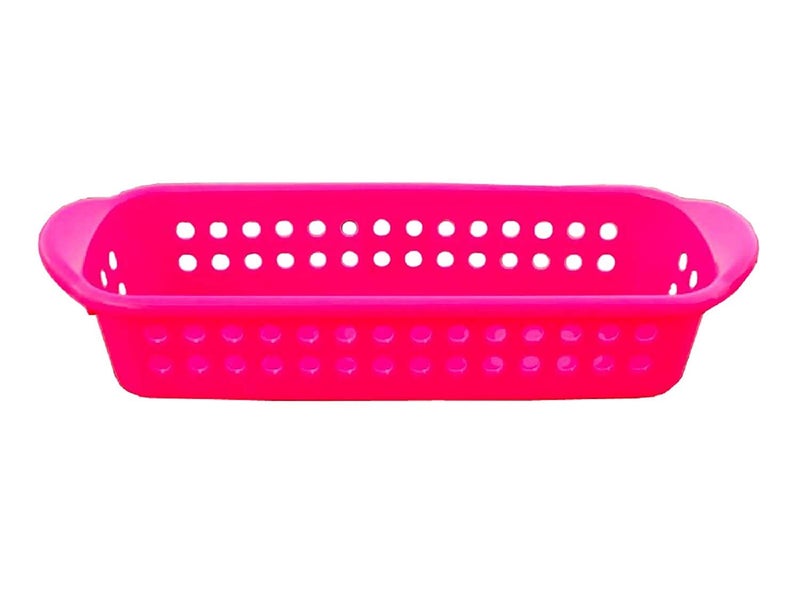 Kuber Industries Kuber Industries PL20 Plastic Rectangular Basket Storage Box Set, Set of 3, Multicolor  - Image 4