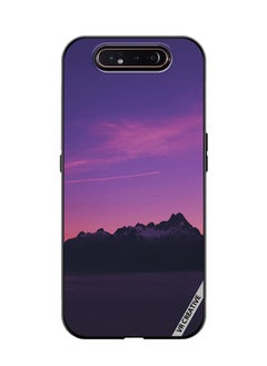 VR CREATIVE Protective Case Cover For Samsung Galaxy A80 Purple Mountain Design Multicolour  - Image 1