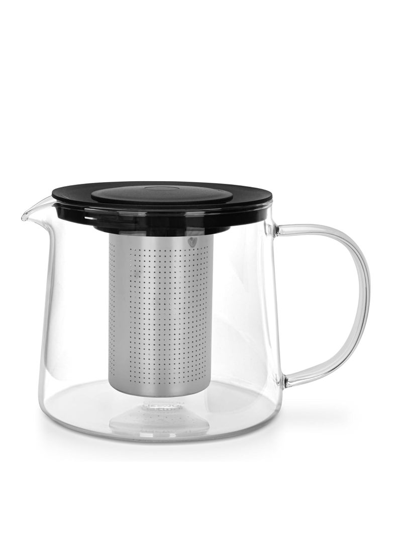 Fissman Glass Tea Pot with Stainless Steel Filter 1500mL, Borosilicate Glass Tea Pot Infuser, Great For Loose Leaf Tea, Blooming Tea, Tea Bags & Fruit Infused Water  - Image 4