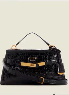 Crocodile print black