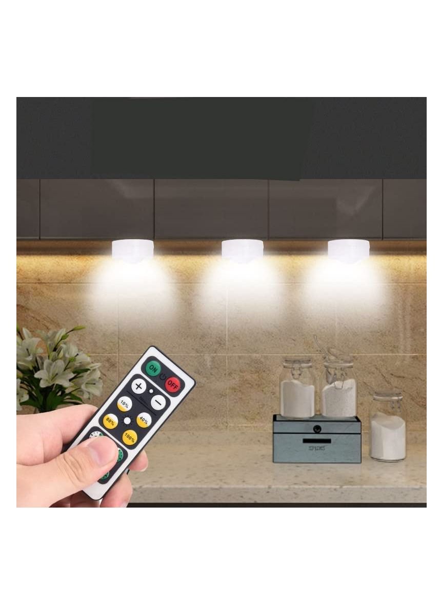 6Pcs Motion Sensor Lights Cordless Batter Powered LED Night Light Stick anywhere Closet Lights Stair Lights Puck Lights for Home Kitchen Hallway Cabinet Stairs Bathroom 