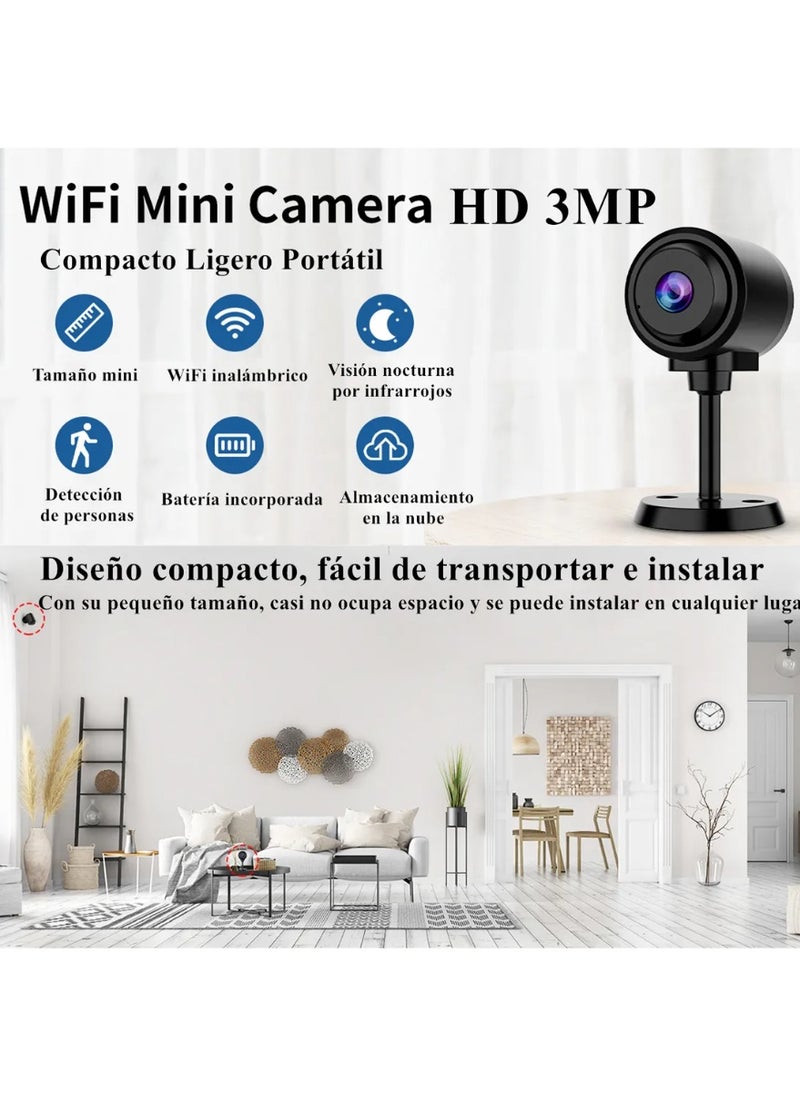 Generic - Mini Cámara 3mp Espía Hd Wifi Cámaras De Seguridad - Image 1