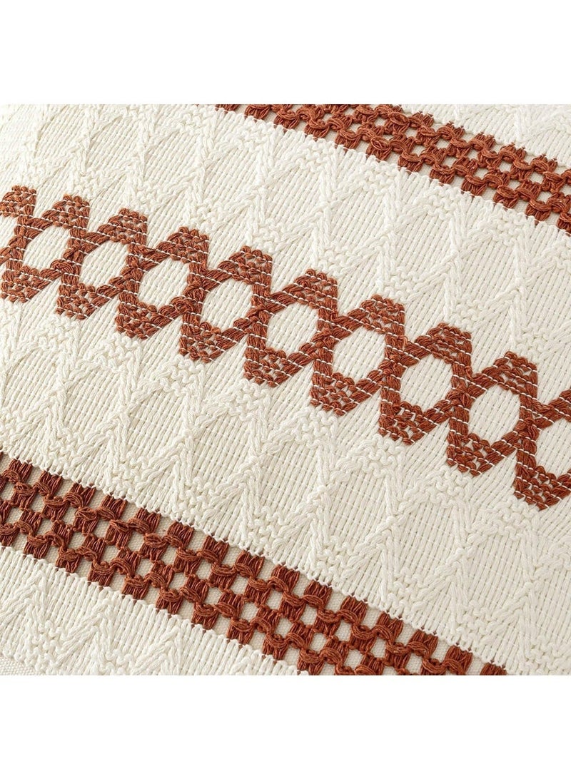 2 pieces of pillow covers, Bohemian style, geometric modern patterns, suitable for sofas, bedrooms, living rooms and other places. (18 x 18 inches) - Image 2