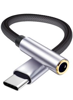 Tersely Type-C USB C to 3.5mm Headphone Adapter Braided Cable, Audio Car AUX Converter for iPhone 16 Pro/Max Samsung S22 S23 FE Plus Ultra Google Pixel 7 Pro, for iPad Air 5 Mini 6,Pro, 10th, etc  - Image 1