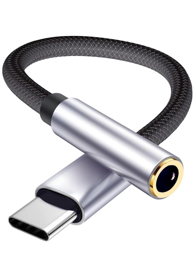 Tersely Type-C USB C to 3.5mm Headphone Adapter Braided Cable, Audio Car AUX Converter for iPhone 17/16/15 Pro/Max Samsung S25 S24 S23 FE Plus Ultra Google Pixel 10,9,8, for iPad Air Pro, 10th, etc - Image 1