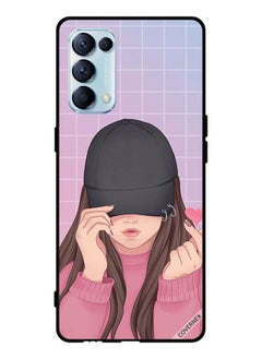 Covernex غطاء حماية لهاتف Oppo Reno5 Pro 5G Snap Love Black Cap Girl  - Image 1