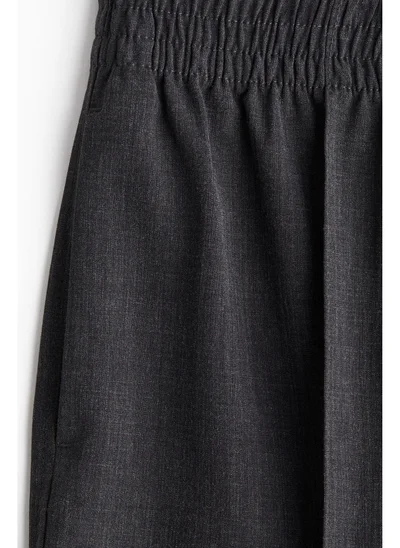H&M Wide crease-detail trousers