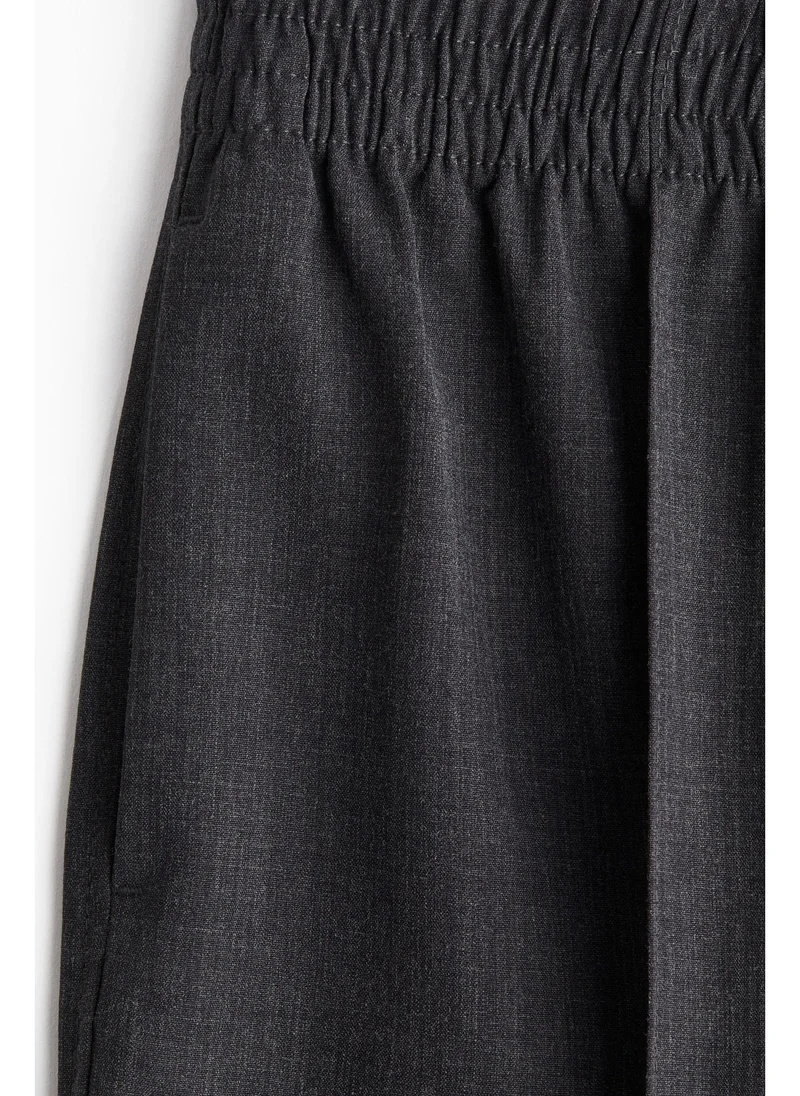 H&M Wide crease-detail trousers